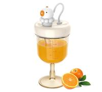 Baby Goblet - Leakproof Cup with Lid, Wine Glass, Straw Cup, Cute Container with Graduation | Suitable for Infant Exercises for Drinking, Drinking, Going Out, Portable, Eating at Home, A