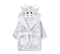 BABY GREY GIRAFFE ROBE 6-24MONTHS