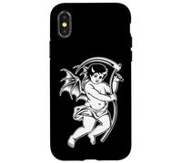 Baby Grim Reaper Cherub Scythe Case for iPhone X/XS