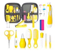 Baby Grooming Kit for Boys Girls Safety Newborn Nursery Essentials Grooming Set Gift for First-time Parents, Yellow 25 in 1