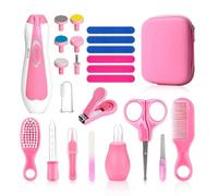 Baby Grooming Kit, Infant Safety Care Set with Hair Brush Comb Nail Clipper Nasal Aspirator Ear Cleaner,Baby Essentials Kit for Newborn Girls Boys