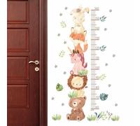 Baby Growth Chart,Cute Height Measurement Wall Stickers - Animal Kids Wall Decals, Waterproof PVC Growth Chart Sticker for Nursery, Bedroom, Wall Decor