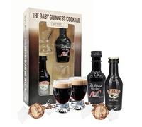 Baby Guinness Liqueur Gifts for Couples - Irish Cream & Coffee Liqueur 5cl Miniature Alcohol Bottles, 2 Shot Glasses with 2 Lindt Chocolate Truffles. Christmas Gifts for Women, Stocking Fillers