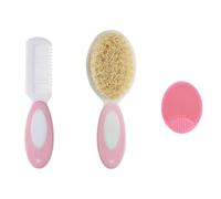 Baby Hair Brush and Comb Set,3 PCS Baby Toddler Bath Milky Cap Comb Cradle Cap Brush Baby Brush Soft Bristles for Newborns & Toddlers