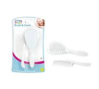 Baby Hair Brush & Comb Set in White Soft & Gentle for your Baby First Steps