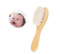 Baby Hair Brush with Wooden Handle and Super Soft Goat Bristles for Newborns Toddlers Premium Wooden Baby Brush Baby Shower Gifts