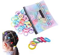 Baby Hair Ties for Toddlers and Little Girls, Super Soft Cotton, No Pull Seamless Hair Bands, Gentle Ponytail Rubber Bands for Sensitive Scalp, Kids Hair Accessories