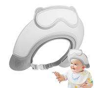 Baby Hair Washing Shield, Adjustable Kids Shower Cap, 9.06x9.06x2.76 inches Soft Waterproof Visor Prevents Soap and Water from Eyes, Lightweight Comfortable Design for Bathing Use