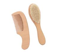 Baby Hairs Brush And Comb Set Newborn Hair Brush With Bristles Natural Goat Hair Brush And Wood Baby Cradles Caps Comb
