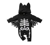 Baby Halloween Costume,Baby Bat Costume,Newborn Halloween Outfit Onesie,Infant Halloweens Clothes Skeleton Costumes,Babies Boy Halloweens Outfit, 0-3 Months