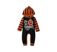 Baby Halloween Costume Pumpkin Costume Baby Boy Girl Outfit My First Halloween Pumpkin Hoodie Romper Bodysuit One-Piece Jumpsuit Halloweens Costumes 6-9 Months 9-12 Months 12-18 Month
