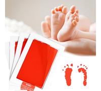 Baby Hand and Footprint Kit 4 Inkless Baby Prints Hands and Feet Clean Touch Baby Handprint Ink Pads Pet Paw Print Kit Mess Free Paw Print Stamp Pad Hand and Foot Print for Newborn Baby