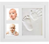 baby Hand and Footprint Kit, Keepsake Photo Frame with Safe Clay, Ideal for Newborns