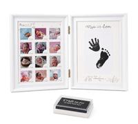 Baby Handprint and Footprint Kit, Framed Photo Kit ith Clean-Touch Ink Pad