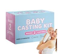 Baby Handprint Footprint Casting Kit | Plaster Mold Set for Milestone Art | Keepsake Ornament, Soft Touch Finish | Use in Nursery, Living Room, Bedroom, Study, Gift Display