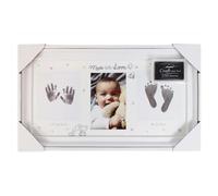 Baby Keepsake Hand Print & Foot Print White Photo Fame with Ink Pad FS612
