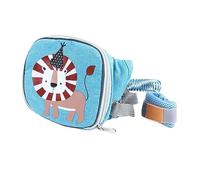 Baby Harness Leash Anti-Lost Infant Harness Backpack Leash 1.5m Breathable Animal Pattern Control Activity Area Outdoor Use (Blue)