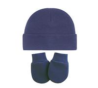 Baby Hat Mittens Newborn Hats for Boys Baby Hats 06 Months Winter Hats Pack of 6 1 06 Months (Navy, A)