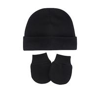 Baby Hat Mittens Newborn Hats for Boys Baby Hats for 0-6 Months Winter Caps 6 Pack for 0-6 Months Ski Hats Crazy Black 0-6 Months