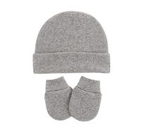 Baby Hat Mittens Newborn Hats for Boys Baby Hats for 0-6 Months Winter Caps 6 Pack for 0-6 Months Ski Hats Crazy Grey 0-6 Months
