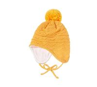 Baby Hat Winter Warm Pom Pom Hats Knit Earflap Beanie Cap for Todder Boys Girls Age 0-4 Years (One Size,Yellow)