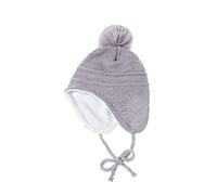 Baby Hat Winter Warm Pom Pom Hats Knit Earflap Beanie Cap for Todder Boys Girls Age 0-4 Years (One Size,Grey)