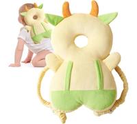 Baby Head Protection Backpack, Lion Cartoon Toddler Anti-Fall mat | Ultra soft crystal short plush outer layer, sandwich mesh ventilation panel, adjustable elastic shoulder straps