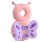 Baby Head Protection Backpack - Soft & Comfortable, Cute Cartoon Design, Pink Butterfly