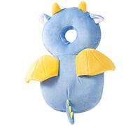 Baby Head Protector Baby Head Protector Backpack Dragon-Shaped PP Cotton Stuffed Head Protection Backpack with Chest Strap Soft Elastic Adjustable Head Protector for Baby Walking