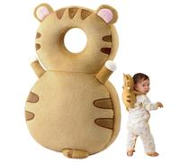Baby Head Protector Backpack, Adjustable Baby Fall Back Head Protector with Breathable Hole, Cute Tiger Safety Cushion for Crawling & Walking