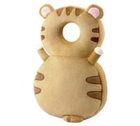 Baby Head Protector Backpack, Adjustable Baby Fall Back Head Protector with Breathable Hole, Cute Tiger Safety Cushion for Crawling & Walking Fall Back