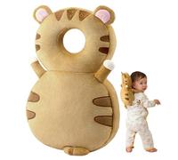 Baby Head Protector Backpack, Adjustable Baby Fall Back Head Protector with Breathable Hole, Cute Tiger Safety Cushion for Crawling & Walking, Safety Harnesses