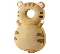 Baby Head Protector Backpack, Adjustable Baby Fall Back Head Protector with Breathable Hole, Cute Tiger Safety Cushion for Crawling & Walking