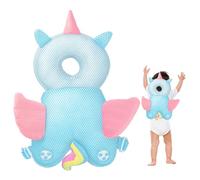 Baby Head Protector Backpack Cute Breathable Stuffed Head Protection Backpack with Chest Strap Adjustable Shock Absorption Guard for Baby Walking, Angel