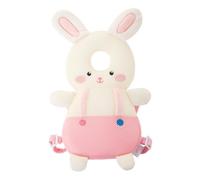 Baby Head Protector Backpack, Soft Cotton Padded Toddler Head Protection Cushion Adjustable Lightweight Plush Animal Safety Backpack, for Babies Learning to Walk Sitting Playing At Home Rabbit