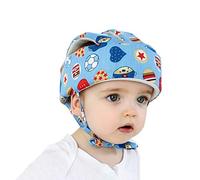 Baby Head Protector Toddler Safety Helmet Infant Crawling Walking Protective Cap Anti-Fall Anti-Collision Helmet Cotton Breathable Protection Hat with Adjustable Chin Strap for Child Age 8-36 Months