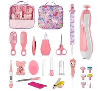 Baby Healthcare and Grooming Kit, 28 PCS Upgraded Safety Care Kit, with Hair Brush Comb Nail Clippers and More for Newborn Infant Toddlers Baby