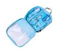 Baby Healthcare and Grooming Kit Baby Nasal Aspirator Nail Clipper Hairbrush Set Newborn Daily Cleaning Care Kit 13 PCS/Set, Style A, Blue Personal Healthy Care