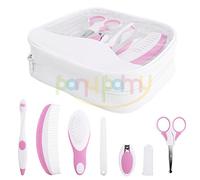 Baby Healthcare and Grooming Kit Set - BPA-Free Nontoxic Ergonomic, Versatile Child Toddler Nursery Essential Kit - Perfect Shower Gift - Premium Quality 7Piece - INPAY (Pink)