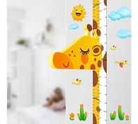 Baby Height Growth Chart Ruler for Kids Room Decor,3D Movable Giraffe Height Ruler Nursery Animal Wall Decals
