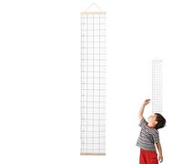 Baby Height Growth Chart Wall, Canvas Walls Growth Chart for Kids, Measuring Ruler Hangable, Waterproof Removable, Bedroom Nursery Decoration for Boys and Girls, 7.87x47.24 Inches