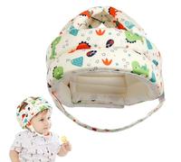 Baby Helmet for Crawling Walking, Cartoon Dinosaur Printed Baby Helmet, Adjustable Anti-Collision Babies Head Protector, Protective Cap for Walking, Playing