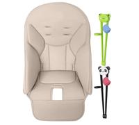 Baby High Chair Cover PU Leather High Chair Cushion Baby Dining Chairs Seat Cushion Multifunctional Highchair Seat Padding Cover with 2 Training Chopsticks