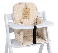 Baby high Chair Cushion seat Reducer Reinforced Side Walls Insert | Soft cover for Chicco Polly plastic water repellent non slip skin friendly padded seat cushion insert universal Giraffes