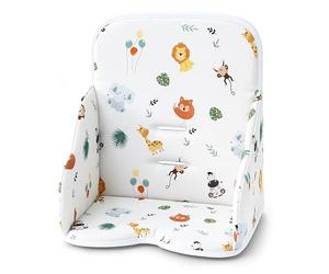 Baby high Chair Cushion seat Reducer Reinforced Side Walls Insert | Soft cover for Chicco Polly plastic water repellent non slip skin friendly padded seat cushion insert universal Safari
