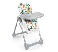 Dolu Deluxe White and Grey Compact Folding Baby Highchair, with Removeable tray