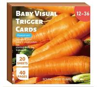 Baby High Contrast Flash Cards, Black and Red Visual Stimulation Cards, 20 Sheets 40 Pages, Ages 3-6 Months (12-36)