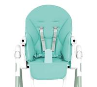 Baby High Legged Chair Cover,Pu Material High Foot Chair Cover,Replace The High Chair Seat Cover,Multi Functional Seat Protection Cover(Beige) (Greenish Blue)