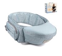 Baby Hip Carrier - Hip Seat Carrier for Baby - Adjustable Strap - Side Pocket - Comfortable Padded Design - Healthy Hip Positioning - Safe Anti-Slip Fabric - Ideal for Baby Shower, New Parents (Green)