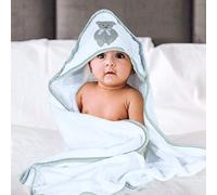 Baby Hooded Bath Towel For kids and New Babies Soft Thick Abosrbent Towel With Hood For New Born Essentials, White - 75 x 78 cm